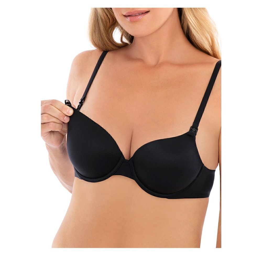 Womens Black 34D Nursing Bra